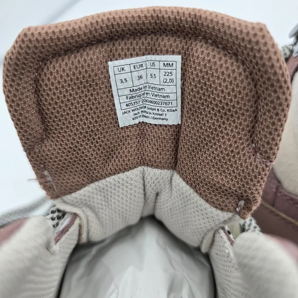 NWT Jack Wolfskin Women's Terraventure Urban Mid W Hiking Shoes, Rose/White, 5.5 - Picture 11 of 16